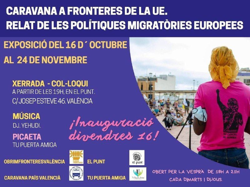 Caravana a fronteres de la UE: exposición y charla inaugural