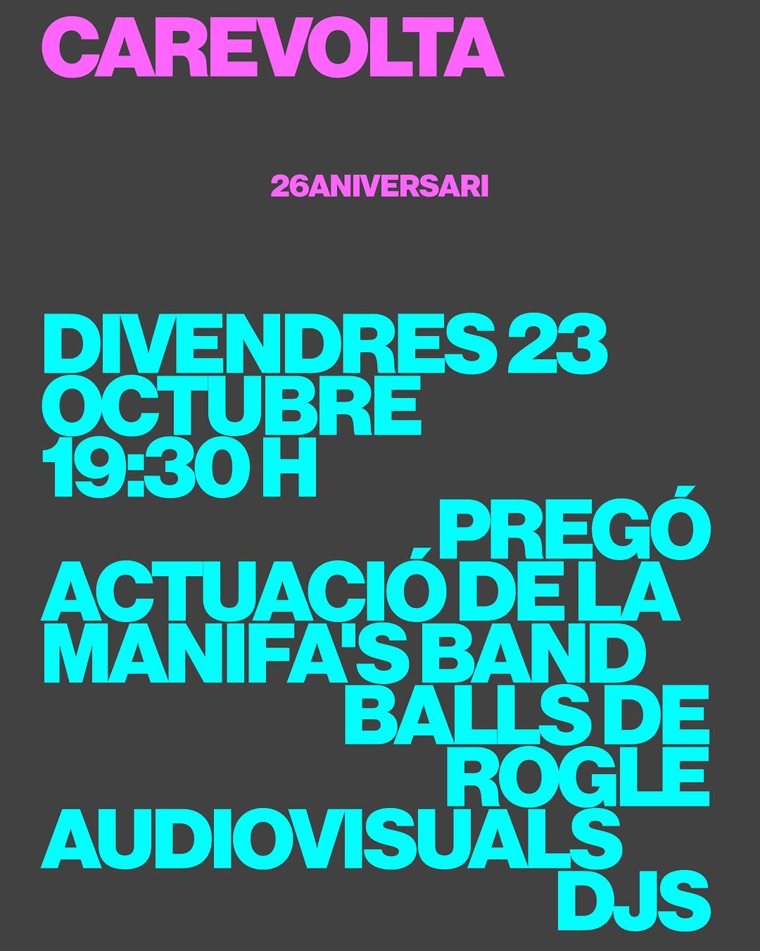 Festa del 26é aniversari de Ca Revolta
