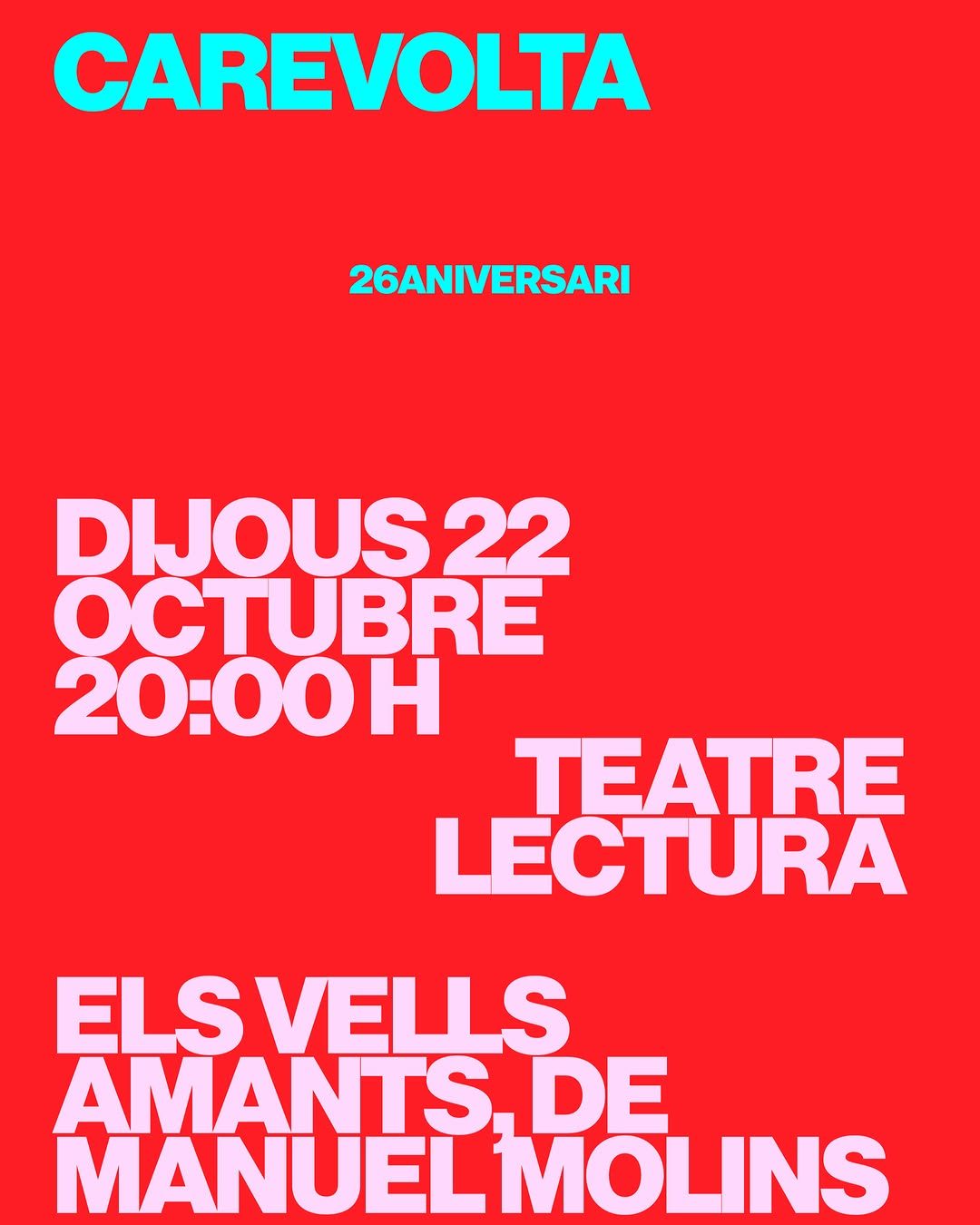 Lectura dramatitzada de 'Els vells amants' de Manuel Molins