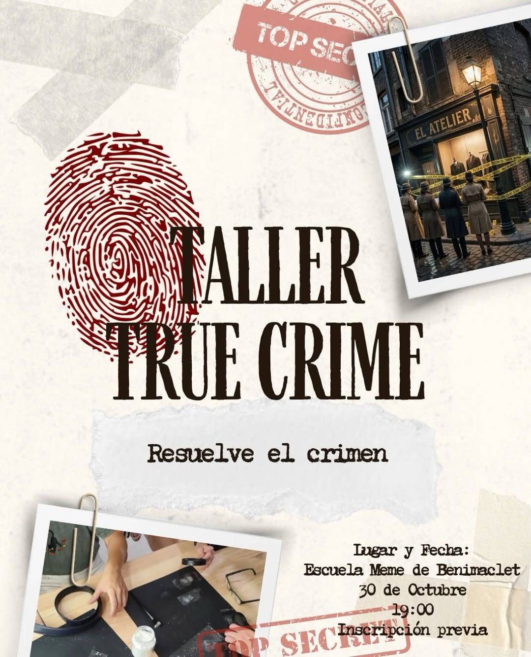 Taller de criminología: resuelve un caso real