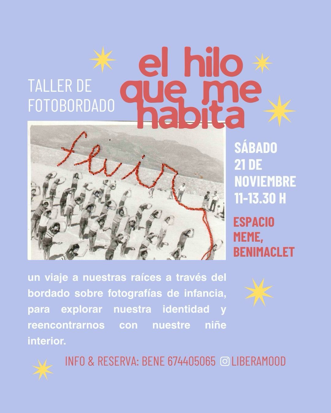 Taller de fotobordado: el hilo que me habita