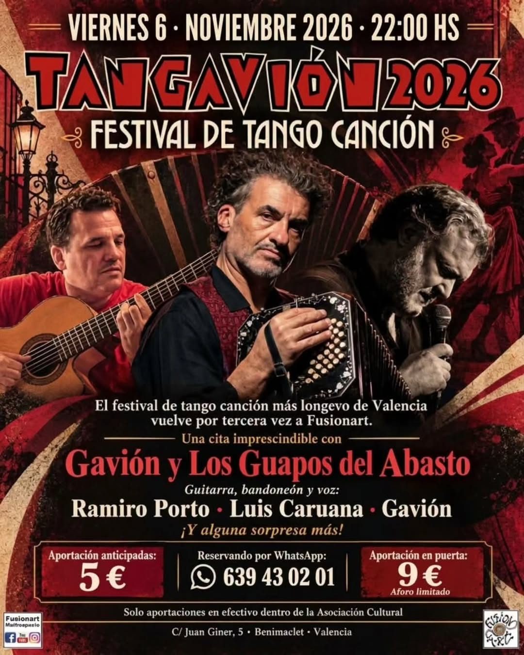 Tangavión Festival de Tango Canción con Gavión y los Guapos del Abasto